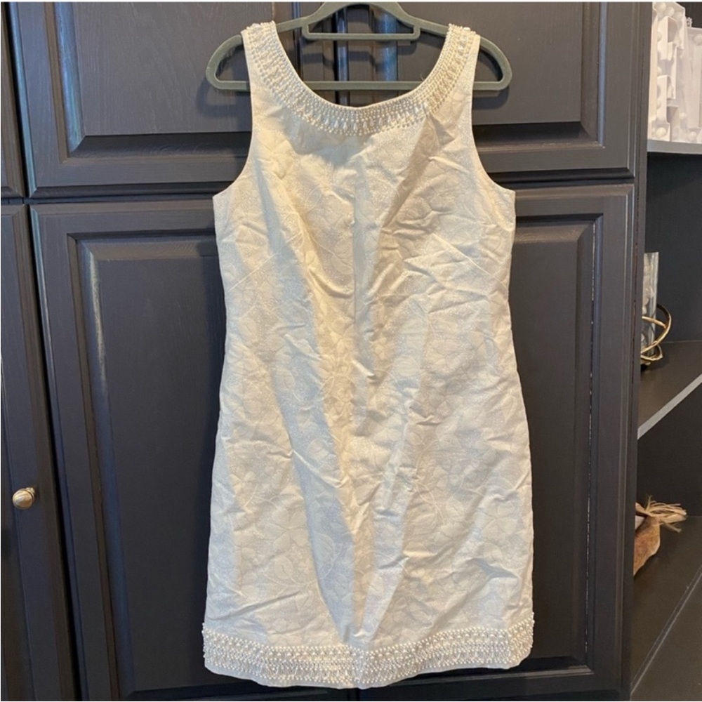 Lilly Pulitzer Elegant White Sleeveless Dress size 8 - Picture 9 of 9